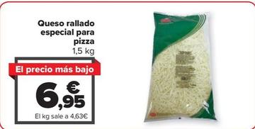 Oferta de Queso Rallado Especial Para Pizza por 6,95€ en Carrefour