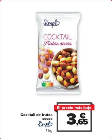 Oferta de Simpl - Cocktail De Frutos Secos por 3,65€ en Carrefour
