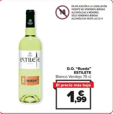 Oferta de Estilete - D.O. "Rueda" por 1,99€ en Carrefour