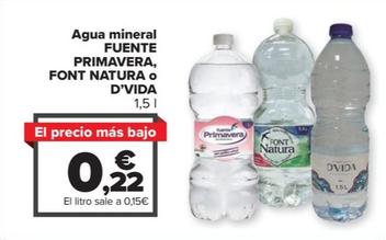 Oferta de Agua mineral por 0,22€ en Carrefour