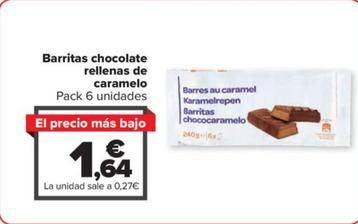 Oferta de Simpl - Barritas chocolate rellenas de caramelo por 1,64€ en Carrefour