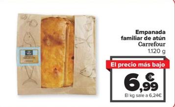 Oferta de Carrefour - Empanada Familiar De Atun por 6,99€ en Carrefour