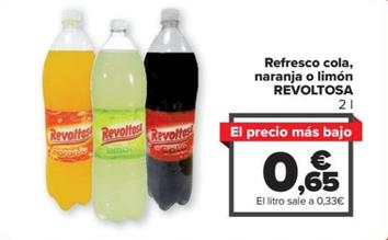 Oferta de Refresco cola , naranja o limon por 0,65€ en Carrefour