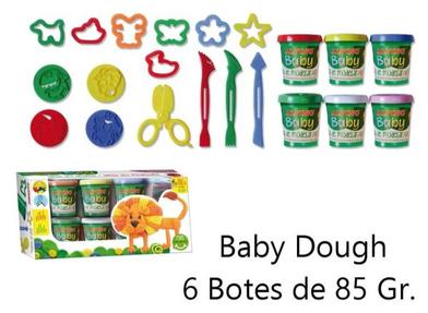 Oferta de Alpino - Baby Dough 6 Botes en Jugueterías Lifer