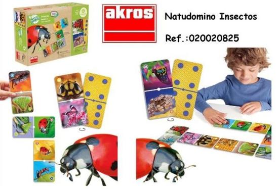 Oferta de Akros - Natudomino Insectos en Jugueterías Lifer