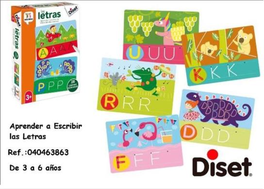 Oferta de Diset - Aprender A Escribir Las Letras en Jugueterías Lifer