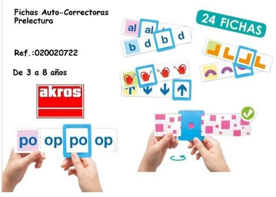 Oferta de Akras - Fichas Auto-Correctoras Prelectura en Jugueterías Lifer