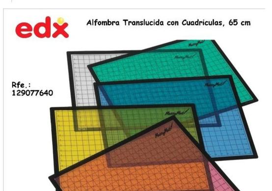 Oferta de EDX - Alfombra Translucida con Cuadriculas, 65 cm en Jugueterías Lifer