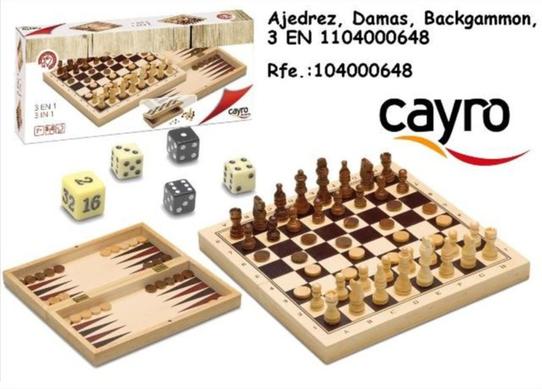 Oferta de Cayro - Ajedrez, Damas, Backgammon en Jugueterías Lifer