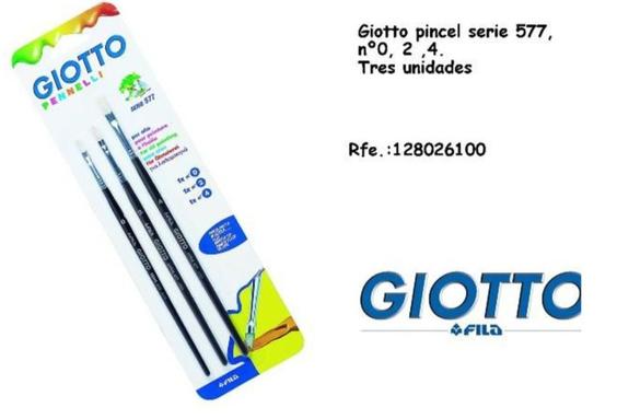 Oferta de Giotto - Pincel Serie 577, N°0, 2,4. Tres Unidades en Jugueterías Lifer