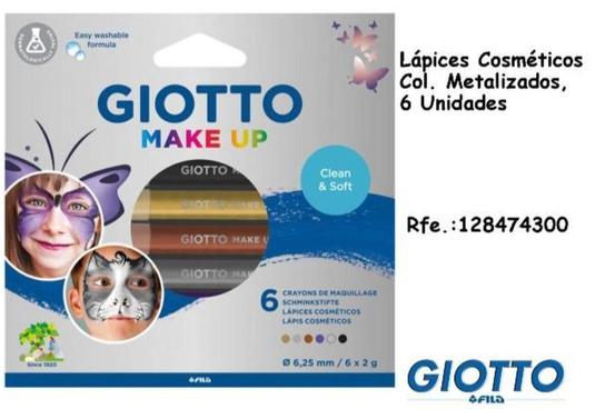 Oferta de Giotto - Lápices Cosméticos Col. Metalizados, 6 Unidades en Jugueterías Lifer