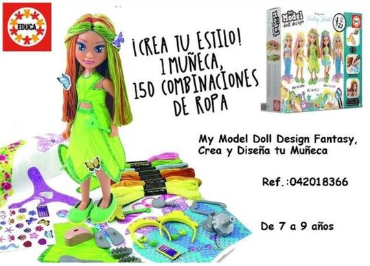 Oferta de Educa - My Model Doll Design Fantasy, Crea Y Disena Tu Muneca en Jugueterías Lifer