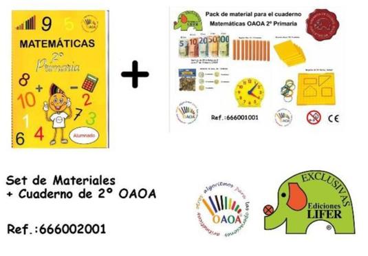 Oferta de Set de Materiales + Cuaderno de 2° OAOA en Jugueterías Lifer