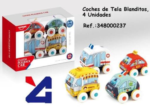 Oferta de Coches De Tela Blanditos en Jugueterías Lifer