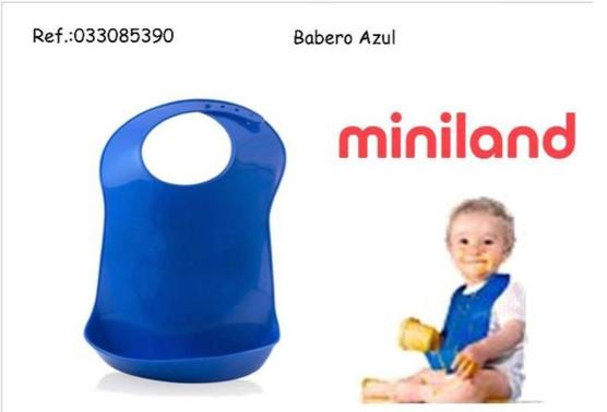 Oferta de Miniland Babero Azul en Jugueterías Lifer