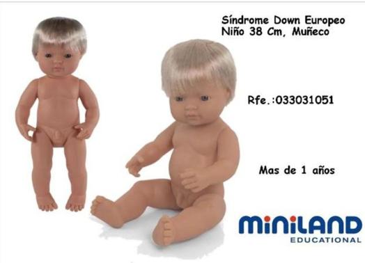 Oferta de Miniland - Sindrome Down Europeo Nino, Muneco en Jugueterías Lifer