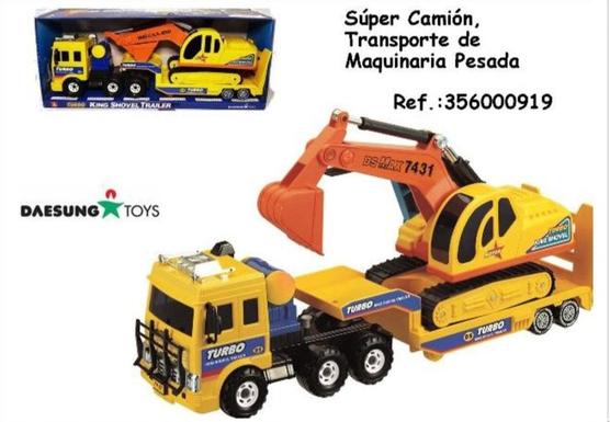 Oferta de Daesung Toys - Super Camión, Transporte De Maquinaria Pesada en Jugueterías Lifer