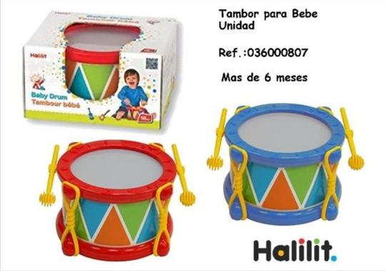Oferta de Halilit - Baby Drum Tambour Bébé Tambor Para Bebe en Jugueterías Lifer
