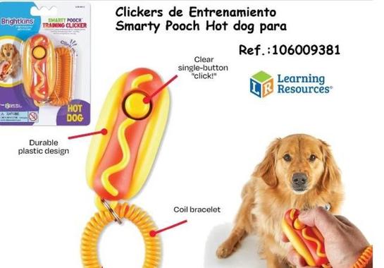Oferta de Learnin Resources - Clickers de Entrenamiento Smarty Pooch Hot dog para en Jugueterías Lifer
