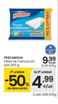 Filetes de merluza sin piel (4 unidades)