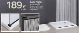 Oferta de Mamparas Paneles Una Hojas Color Negro 140x195 cm por 189€ en Mi Bricolaje