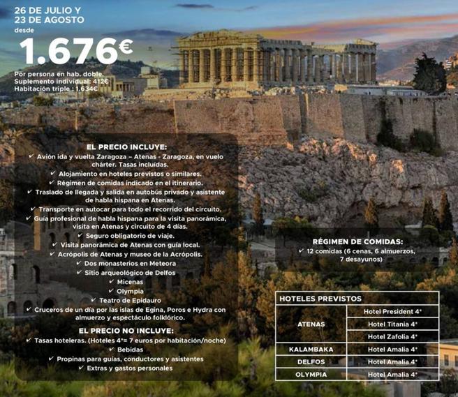 Oferta de Viajes A Grecia por 1676€ en Halcón Viajes