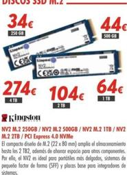 Oferta de Kingston - Discos Ssd por 34€ en Zbitt