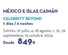 Oferta de México E Islas Caimán por 849€ en Viajes El Corte Inglés
