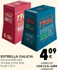 Oferta de Estrella Galicia - Cerveza 1906 Red Vintage O Irish Red, 6 Uds por 4,95€ en CashDiplo