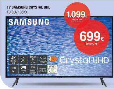 Oferta de Samsung - TV Crystal UHD TU CU7105KX por 699€ en Milar