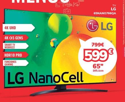 Oferta de Lg - TV 65NAN0766QA por 599€ en Mi electro