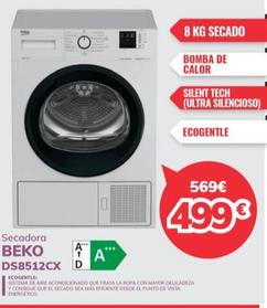 Oferta de Beko - Secadoras DS8512CX por 499€ en Mi electro