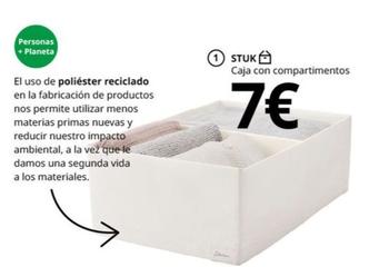 Oferta de Ikea - Caja Con Compartimentos por 7€ en IKEA