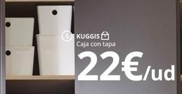 Oferta de Caja con tapa por 22€ en IKEA