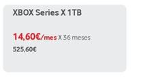 Oferta de Xbox por 525,6€ en Vodafone