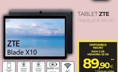 Oferta de Zte - Tablet Tab Blade X10 4F por 89,9€ en Tien 21