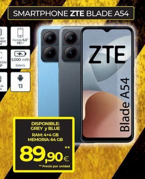 Oferta de Zte - Smartphone Blade A54 por 89,9€ en Tien 21