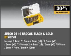 Oferta de Dewalt - Juego De 19 Brocas Black & Gold DT70728 por 30,74€ en Dewalt