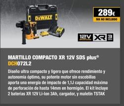 Oferta de Dewalt - Martillo Compacto XR SDS Plus DCH072L2 por 289€ en Dewalt