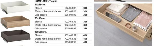 Oferta de Ikea - Cajón por 30€ en IKEA