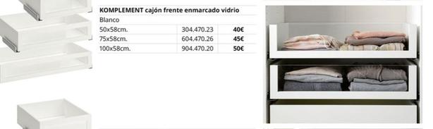 Oferta de Ikea - Cajón Frente Enmarcado Vidrio por 40€ en IKEA