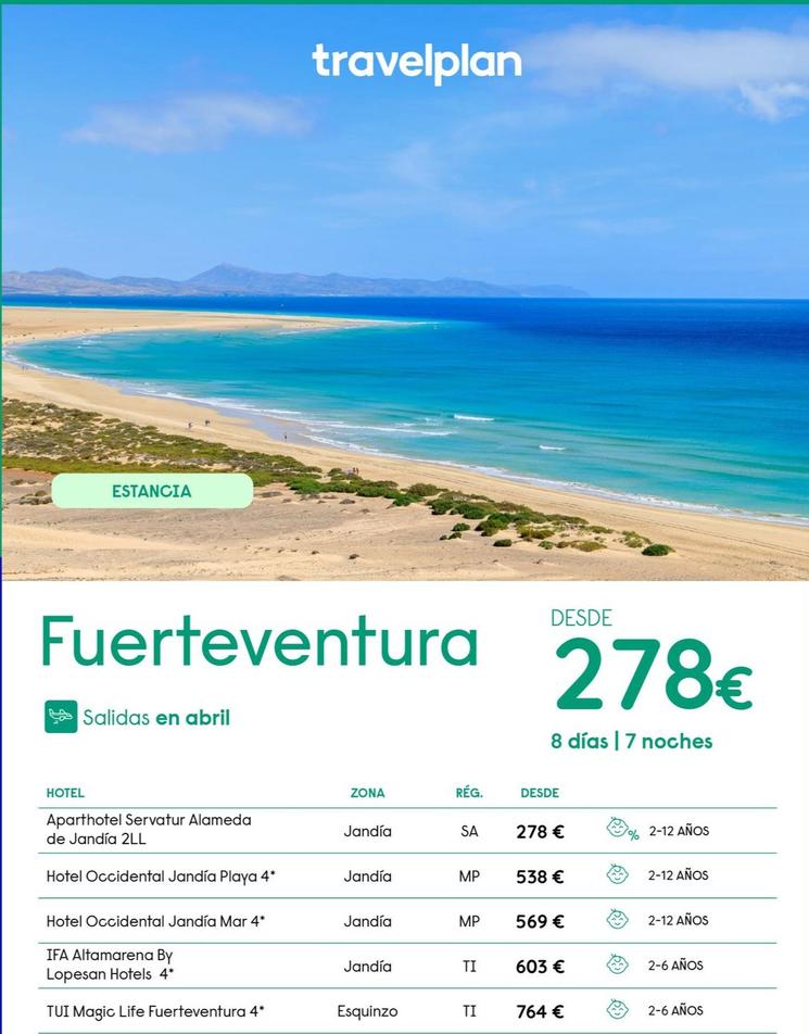 Oferta de Travelplan - Fuerteventura por 278€ en Travelplan