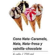Oferta de Cono Nata-caramelo, Nata, Nata-fresa Y Vainilla-chocolate en Dialsur Cash & Carry