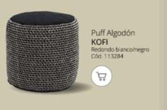 Oferta de Puff Algodon Kofi en Conforama