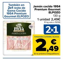 Oferta de Elpozo - Jamón cocido 1954 Premium Gourmet por 2,49€ en Carrefour