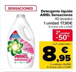 Detergentes Ariel Sensaciones 