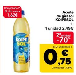 Oferta de Koipesol - Aceite De Girasol por 2,49€ en Carrefour
