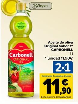 Oferta de Carbonell - Aceite De Oliva Original Sabor 1° por 11,9€ en Carrefour