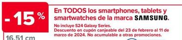 Oferta de Samsung - En Todos Los Smartphones, Tablets Y Smartwatches De La Marca  en Carrefour