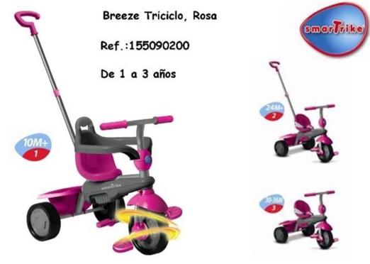 Oferta de SmarTrike - Breeze Triciclo, Rosa en Jugueterías Lifer